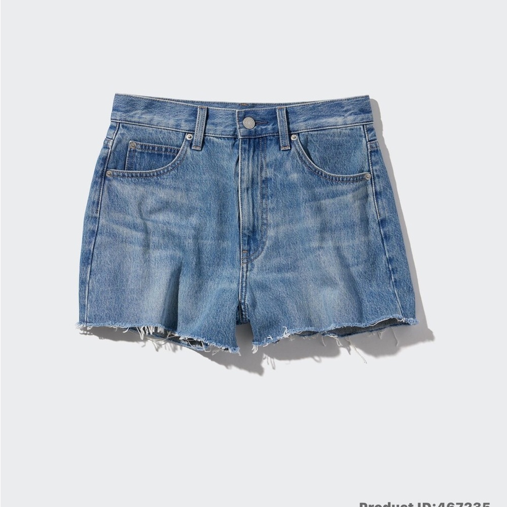 NWT Uniqlo high rise denim shorts